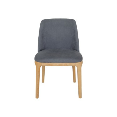 Design Stuhl Lehnstuhl Polster Stühle Lounge Massiv Holz Textil Holz Sessel Neu
