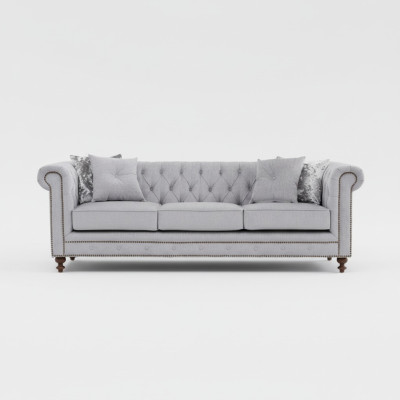 Chesterfield Sofa Couch Polster Stoff Leder Couchen Polster Garnitur