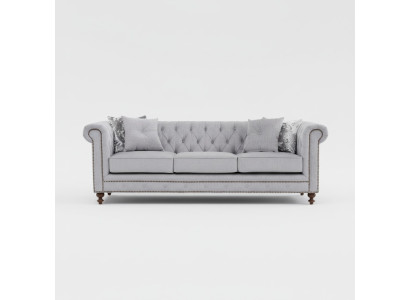 Chesterfield Sofa Couch Polster Stoff Leder Couchen Polster Garnitur