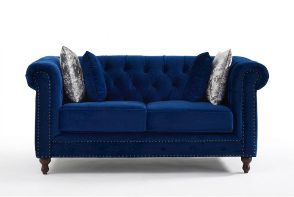 Chesterfield Sofa Couch Polster Stoff Leder Couchen Polster Garnitur 2 Sitzer