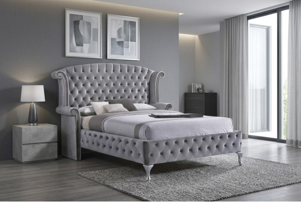 Nostalgie Bett Chesterfield Sofa Ohren Betten Englisches Schlafzimmer Design Neu