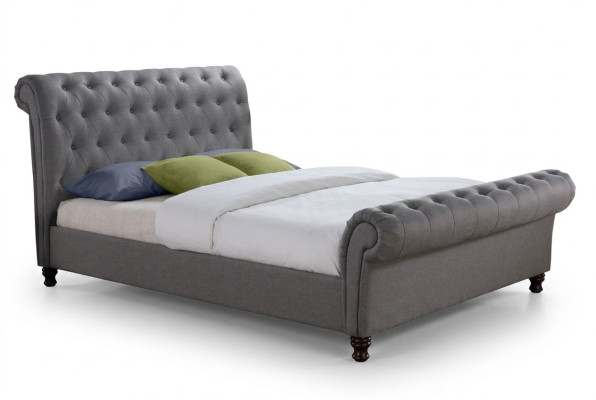 Klassisches Design Bett Polster Textil 140x200cm Betten jvmoebel ® Chesterfield