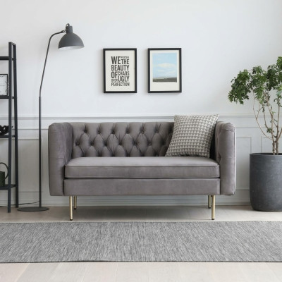 Englische Stil Möbel Chesterfield Zwei Sitzer Couch Pink Turkis Gelb Blau Sofa