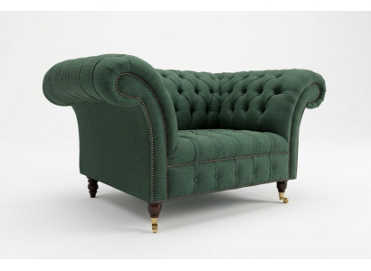 Couch Polster Sofa Textil Chesterfield Couchen Garnitur 1,5 Sitzer Dreisitzer