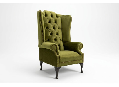 Lounge Ohren Sessel Club Designer Möbel Fernseh Sofa Stuhl Samt Polster Sitz Neu