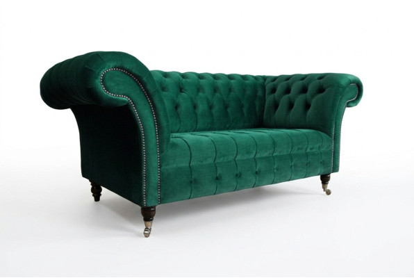 Sofa Couch Polster 2 Sitzer Textil Sofas Couchen Sitz Garnituren Design Club
