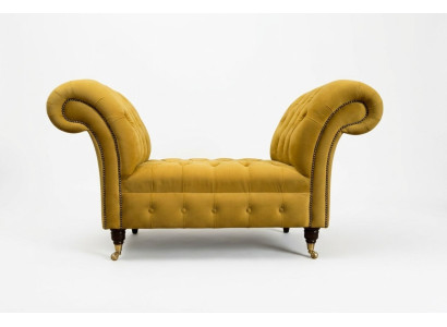 Chesterfield Sofa 1,5 SITZER Polster Designer Couchen Sofas Garnitur Bank Sitz