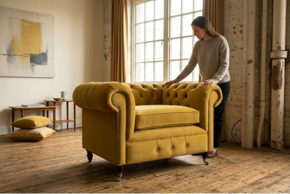 Lounge Luxus Fernseh Club Polster Sitzer Sessel Design Couch Sofa Chesterfield