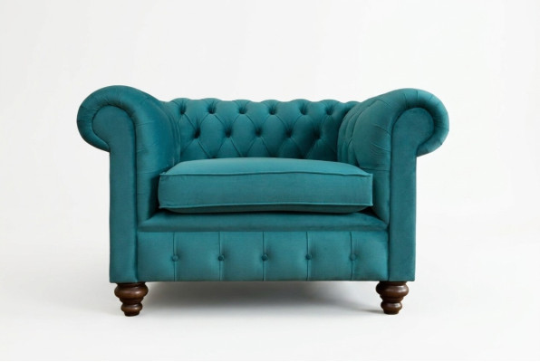 sessel einsitzer chesterfield textil sofa couch polster sofas stoff couchen neu