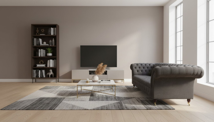 Dreisitzer Chesterfield Graue Couch Polster Sofas Moderne Couchen