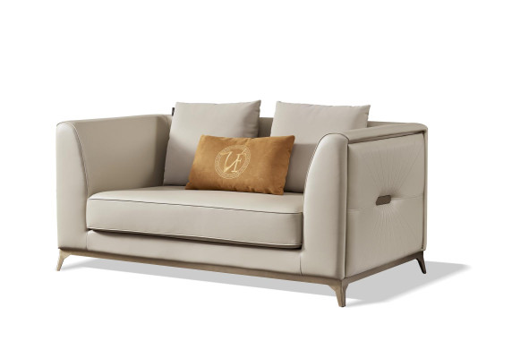 Sofagarnitur 3+1 Sitzer Set Design Sofas Deko Polster Couchen Relax Leder