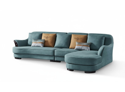 Ecksofa L Form Sofa Couch Design Couchen Polster Textil Eck Garnitur