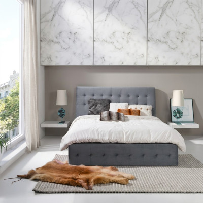 Bett Polster Design Luxus Doppel Hotel Betten Ehe Schlaf Zimmer Textil 180x200cm