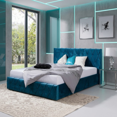 Bett Polster Design Luxus Doppel Hotel Betten Ehe 160 x 200cm Schlaf Zimmer Samt