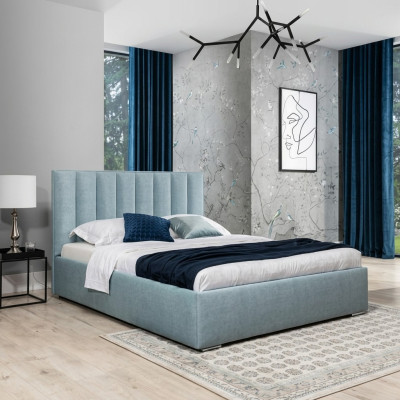 Blaues Bett Moderne Bettgestelle Polster Möbel Luxus Hotel Betten Schlafzimmer