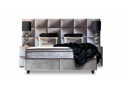 Bett 2x Nachttisch 3 tlg. Schlafzimmer Set Designer Luxus Betten Hotel Komplett