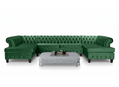 Modern Design Luxus Couchtisch Textil Chesterfield Wohnzimmertisch Couchtische