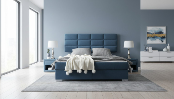 Luxus Boxspring Bett 140 160 180 x 200cm Betten Doppel Schlafzimmer Möbel Stoff