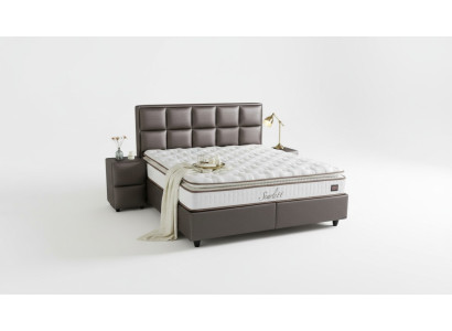 Bett Leder 2er Nachttisch 3 tlg. Schlafzimmer Set Möbel Modern Quality Betten Neu