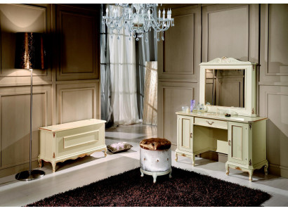 Schminktisch Italienische Stil Möbel Sideboard Schlafzimmer Barock Rokoko Hocker Neu