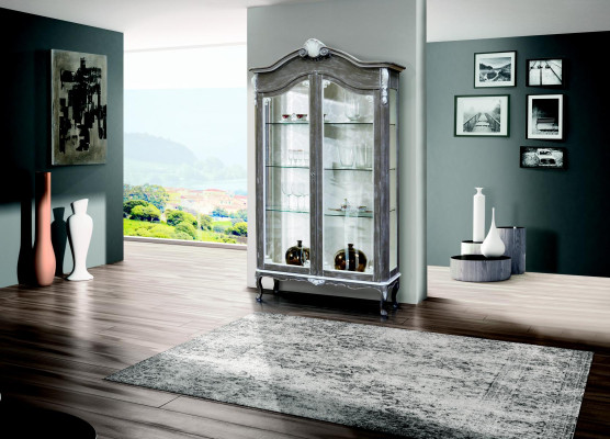 Möbel Klassische Stil Design Vitrine Wohnzimmer Schränke Glasschrank Regal Schränke Neu