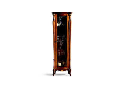 Schick Design Glasschrank Holz Klassischer Stil Barock Vitrinen Italienische Möbel Neu