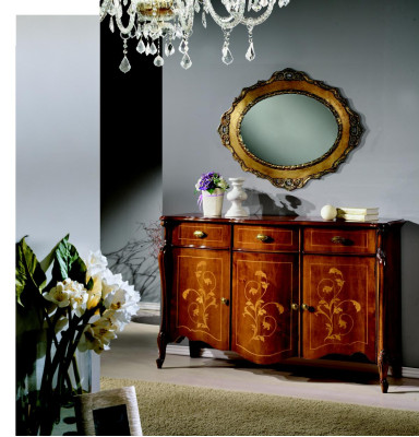 Design Möbel Stil Barock Kommode Schrank Braun Design Luxus Holz