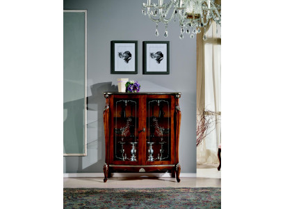 Schick Design Möbel Luxus Holz Vitrine Stil Antik Barock Schrank Italienische Anrichte