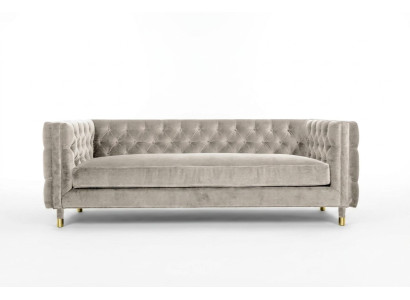 Beige Möbel 4 sitzer Neu Chesterfield Sofa Samt XXL Big Textil Stoff Couchen Neu