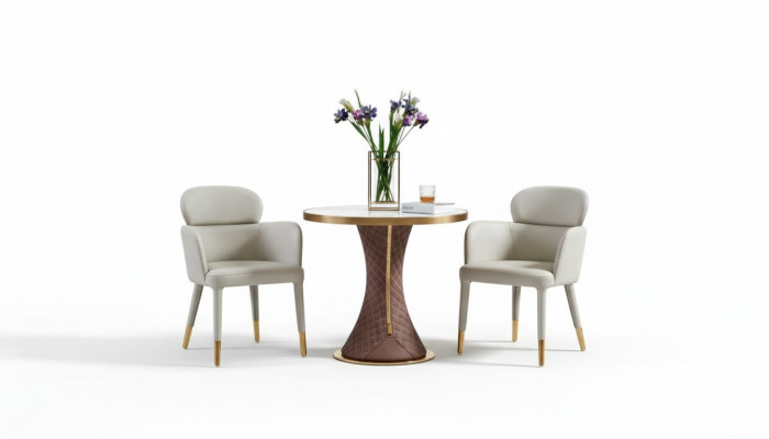 Sessel Leder Weiß Modern Möbel Lehnstuhl Design Möbel Luxus Edelstahl