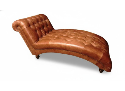 Chesterfield Braun Chaiselongue Möbel Liege Wohnzimmer Moderne Design Sofa Neu