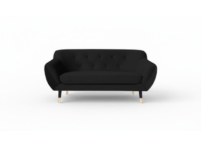 Schwarz Chesterfield Möbel Neu Wohnzimmer Modern Design Sofa Textil Sofas Neu