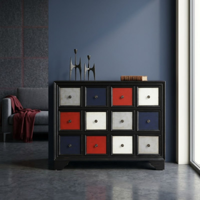 Kommode Apotheken Schubladenschrank Schrank echt holz Schubladenschrank Schrank