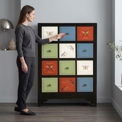 Design Kommode Schrank Luxus Holz Kommoden Schrank Regal Konsole Möbel Anrichte