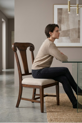 Luxus Design Polster Stuhl Stühle Sitz Esszimmer Holz Textil Sessel Echtholz Neu
