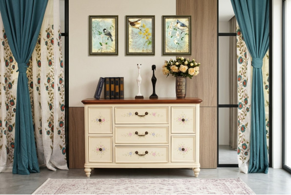 Weiß Design Wohnzimmer Kommode Sideboard Anrichte Kommoden Schrank