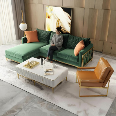 Ecksofa Wohnlandschaft Polster Eck Sofa Couch Sitz Garnitur Modern Stoff L Form