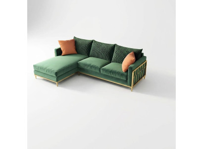 Ecksofa Wohnlandschaft Polster Eck Sofa Couch Sitz Garnitur Modern Stoff L Form