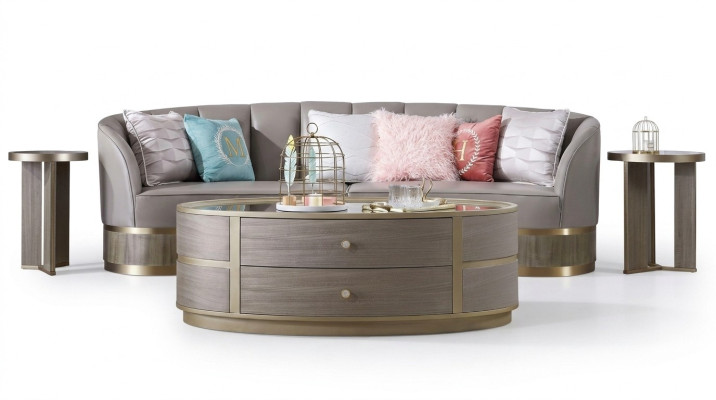 Moderner Couchtisch Tisch Sofa Design Tische Deko Holz Wohnzimmer Beistell