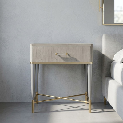 Nacht Tisch Konsole Beistell Schlaf Zimmer Metall Konsolen Glanz Tische