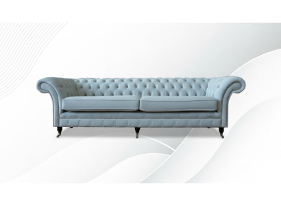 Polster Sofas Design Luxus Couch Sofa 4 Sitzer Stoff Couchen Viersitzer Samt Neu