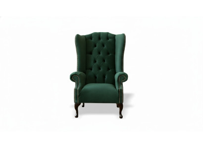 Ohrensessel Sessel Samt Design Polster Sofa Chesterfield Textil Möbel jvmoebel ®