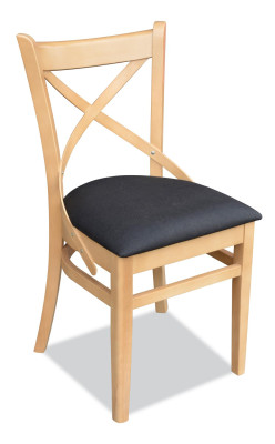 Stuhl Lehnstühle Design Möbel Luxus Esszimmer Stühle Holz Textil Holzstuhl Neu !