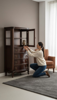 Moderne Vitrine Schrank Vitrinen Wohnzimmer Schau Design Schränke Glas Möbel Neu