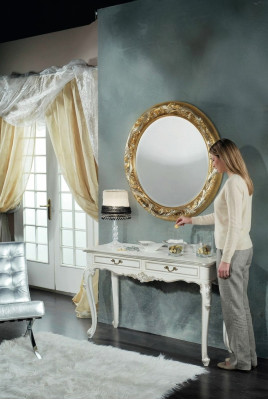 Runde Wandspiegel Spiegel Bad Flur Design Salon Medusa Antik Stil Glas Rund Neu