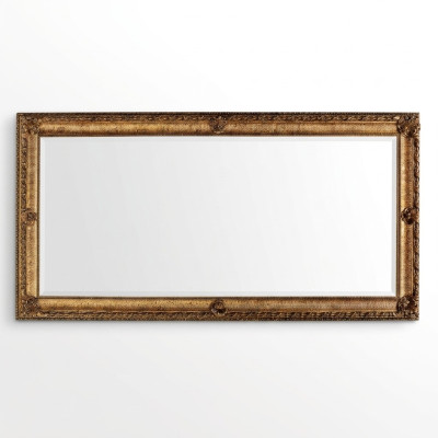 Großer Wand Spiegel xxl royal Barock Stil Design Möbel Rokoko Holz Rahmen 181x91