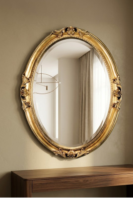 Design Spiegel Wand Dekoration Wandspiegel Deko 73x94 Barock Rokoko Holt Rahmen