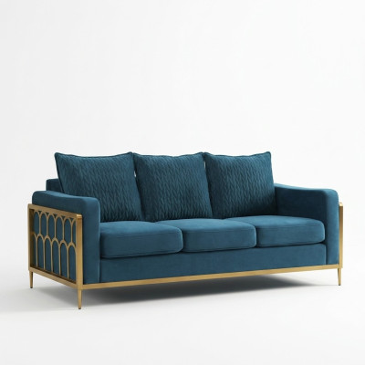 Dreisitzer Couch Polster Design Sofa Moderne Sitz Deko Sofas Zimmer Möbel