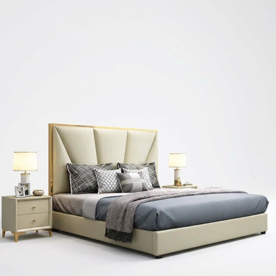Bett Schlafzimmer Set Design Möbel Luxus Deko Betten 2x Nachttisch 3tlg