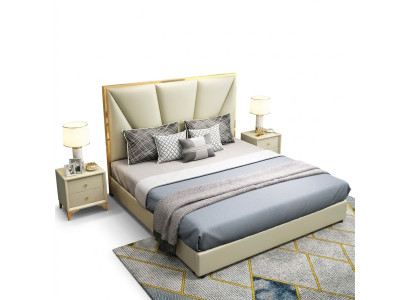 Bett Holz Betten Luxus Hotel Klassisches Doppelbett Bettgestell Landhaus